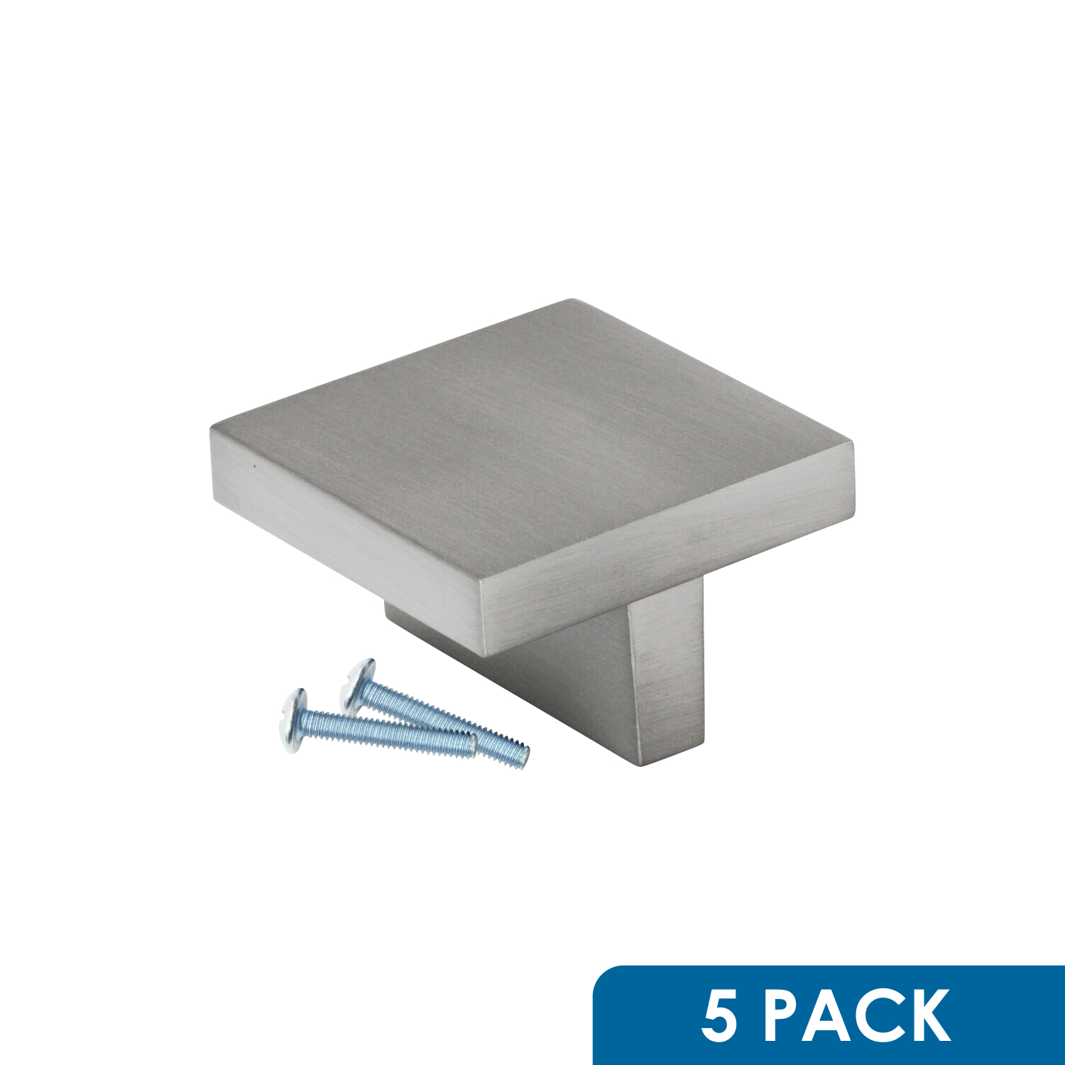 5 Pack Modern T Square Brushed Nickel Kitchen Knob, 121/32" K14842BN 614405029452 eBay